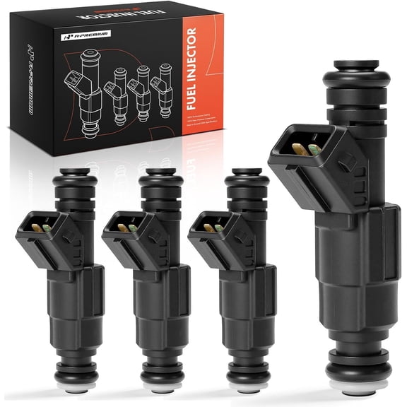 A-Premium Fuel Injectors Compatible with Dodge Caravan Grand Caravan Neon Stratus & Chrysler Cirrus Sebring & Plymouth Breeze Neon Voyager 2.0L 2.4L, Gas, Set of 4, Replace# 0280155703