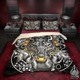 thumbnail image 1 of Kitsune Mask Bedding Set, Comforter or Duvet, Gamer Bed Cover, Bedroom Decor,, 1 of 7
