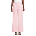 thumbnail image 3 of Lands' End Women's High Rise Wide Leg Linen Pleated Pants, 3 of 3