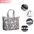 thumbnail image 2 of Bulldog Dog and Flower Florals Travel Tote Bags for Women Carry On,Large Weekender Bags for Women Travel,Multi Functional Duffle Bag for Work,Shopping,Sports, 2 of 5