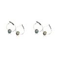 thumbnail image 4 of Pendientes de aro vintage Sonducket con diamantes de imitación, 4 of 6