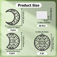 thumbnail image 2 of 5Pcs Moon Phase Wall Decorations Moon Wall Art Decor Hanging Boho Wooden Decoration Set Aesthetic with Stickers, 2 of 9