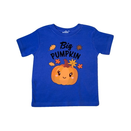 

Inktastic Big Pumpkin with Fall Leaves Gift Toddler Boy or Toddler Girl T-Shirt