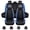 Black+Blue, variant on Car Seat Cover for Chevrolet Cruze, 5 Seats Pu Leather Front Rear Cushion Protector with Pillow for Malibu Hybrid Impala Prizm Black Red