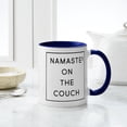 thumbnail image 4 of CafePress - Namaste On The Couch - 11 oz Ceramic Mug - Novelty Coffee Tea Cup, 4 of 4