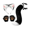 thumbnail image 6 of Abbraccia Animal Ears and Tail Set Cosplay Props Paw Gloves for Festival Stage Performance Black White, 6 of 10
