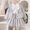White, variant on Wuxian Kids Christmas Outfit Plaid Long Sleeve Bow Tie Blouse Button Down Front Pockets Jacket With Pleated Skirt Classic Two Piece Fashionable Fall Winter Outfits,White,2-3 Years