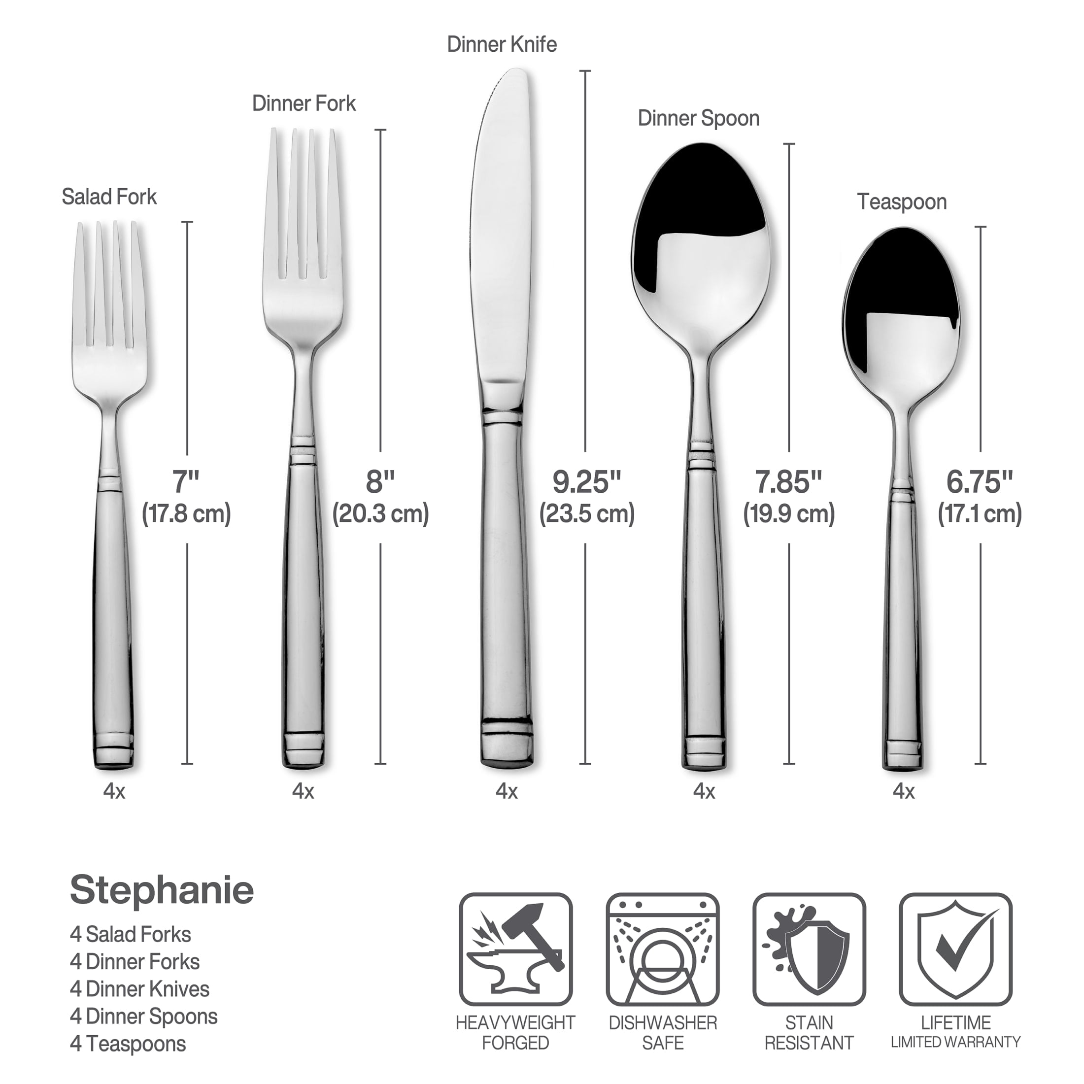 Towle Stephanie 20 Piece Flatware Set
