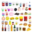 thumbnail image 1 of Botellas de comida y bebida en miniatura de juguete para casa de muñecas 1/12 (50 unidades), 1 of 6