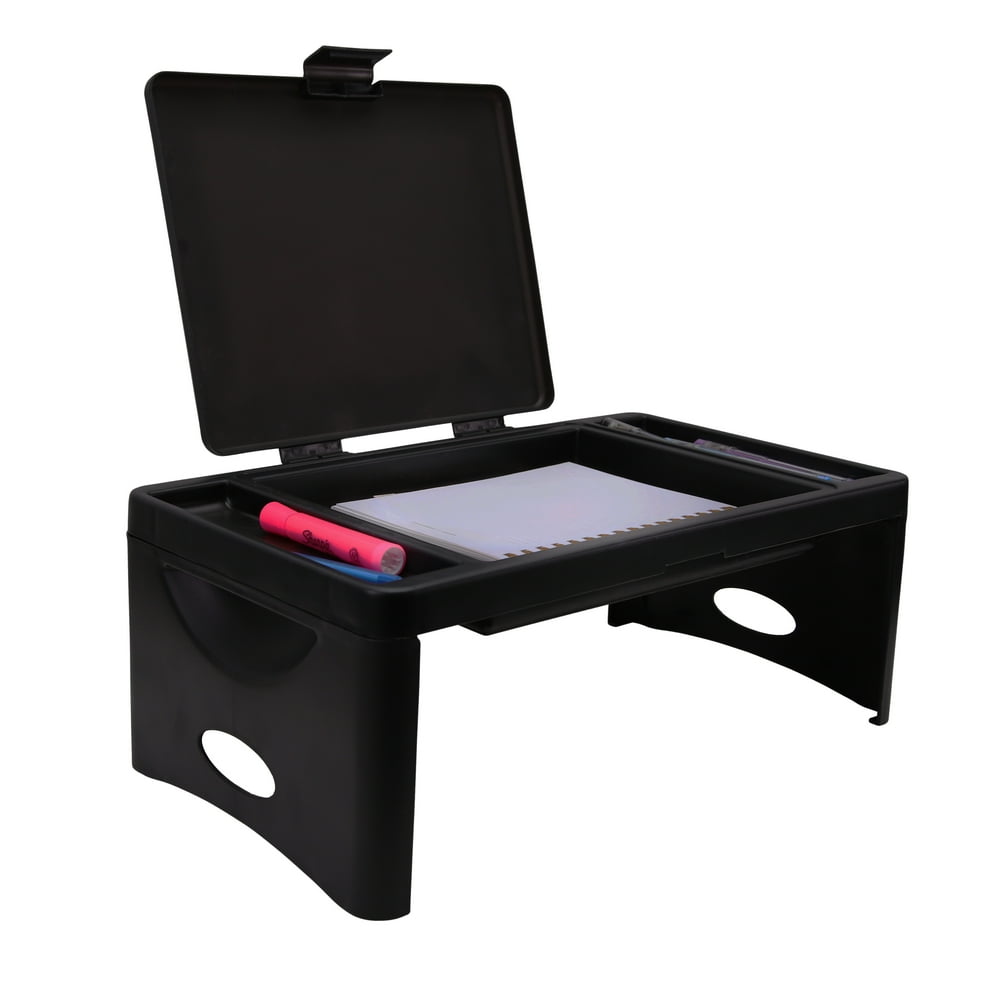 Foldable Lap Desk with Storage Pocket. Perfect use for Laptops, Travel