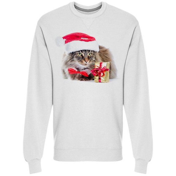 Christmas Norwegian Cat Gift Sweatshirt Men -Image by Shutterstock, Male 3X-Large