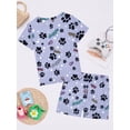 thumbnail image 5 of QEFJNO 3-12Y Kids Boys Pajamas Set 2 PCS Short Sleeve Top and Shorts Pants for Toddler Boys Dog Pjs Summer, 5 of 13