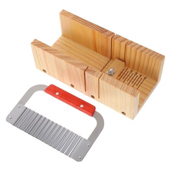Hemobllo 1Set Handmade Soap Cutting Box with Precision Angle and Dual Slots for Small Scale Workshops