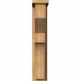 thumbnail image 2 of 5 1/2"W x 12"D x 28"H Monterey Smooth Corbel w/Backplate, Western Red Cedar, 2 of 9