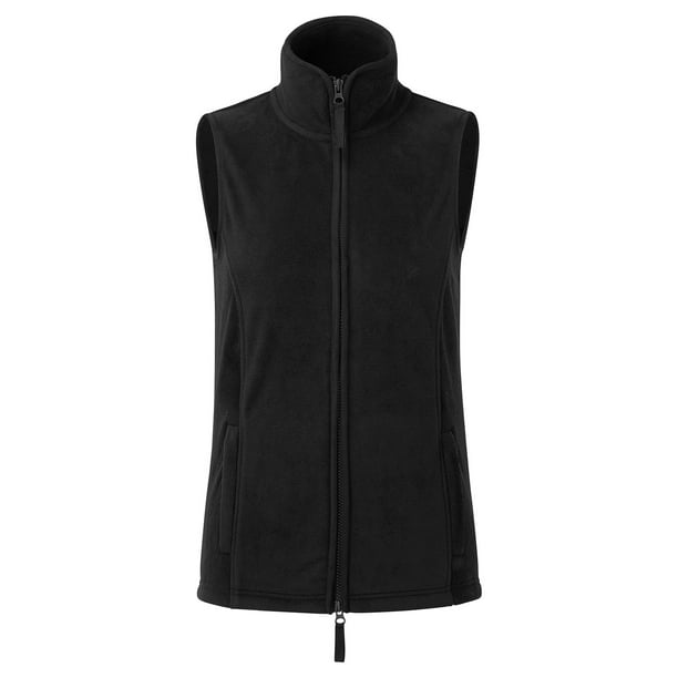 Premier - Chaleco Artisan de Polar para Mujer (Negro)