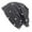 Grey, variant on Men Women Winter Sports Windproof Knit Hat with Stud Hiphop Hedging Solid