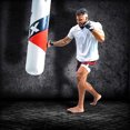 thumbnail image 3 of RDX Punching Bag for Boxing Training, 4ft 5ft Unfilled Heavy Bag Anti Swing Set With Punching Gloves and Hanging Chain, 3pc for Grappling, Kickboxing, MMA, Muay Thai, Karate, BJJ and Taekwondo, 3 of 8