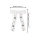 thumbnail image 2 of INSPIRE CHIC Broche de lazo de terciopelo vintage para mujer con strass para bodas y fiestas en blanco, 2 of 5