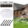 thumbnail image 1 of Spider Web  Halloween Horror Decoration Props Triangle Giant Spider Web For Halloween Outdoor Yard Decoration, 1 of 8
