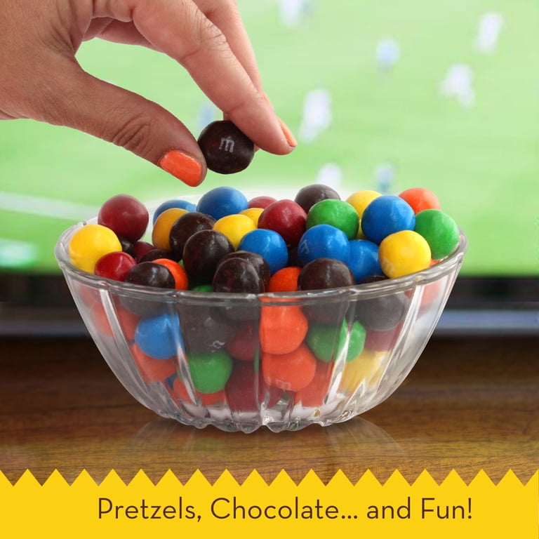 3 pack) M&M's Pretzel Milk Chocolate Candy, Sharing Size - 7.4 oz