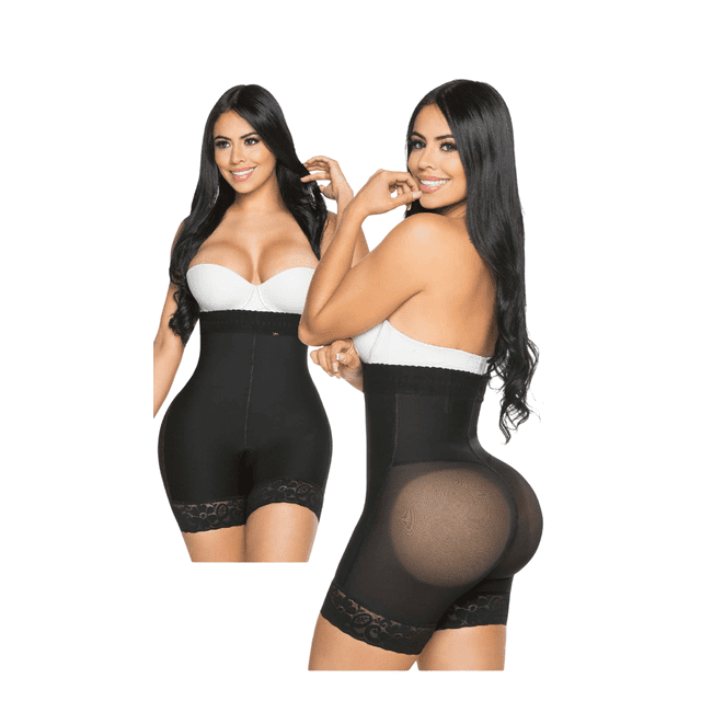 Faja Colombiana Stagmi Short Ultra Invisible Alto Negro XL