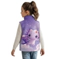 thumbnail image 3 of Pzuqiu Axolotl Kids Zip Up Vest Size 5-6 Toddler Girl Clothes Casual Practical Fall Outerwear Versatile Soft Personalized Winter Sleeveless Jacket with Pockets for Everyday Wear, 3 of 7