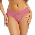 thumbnail image 5 of uublik Lace Panties for Women Sexy Hot Pink Ladies Seamless Brief Comfort Womens Lace Panties, 5 of 5