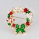 thumbnail image 5 of Yuarrent Decorado Árbol de Navidad Botas de Papá Noel Muñeco de nieve Campana Broche Bufanda Collar Solapa Broche de Navidad Regalo de niña Kits de decoración para fiestas No.03 Yuarrent JR0793-03, 5 of 6