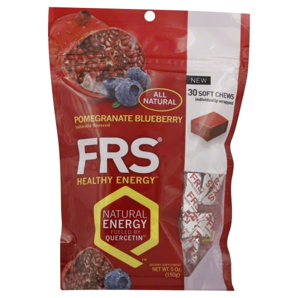 FRS Healthy Energy All Natural Soft Chews, Pomegranate Blueberry, 30