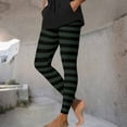 thumbnail image 5 of Ayfxijin Halloween Hiking Pants Women's Striped Print Leggings Sports Fitness Pants Tight Peach Hip Yoga Stretch Pants, 5 of 9