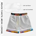 thumbnail image 3 of FORMRS Boys Swim Trunks Quick Dry Mesh Liner Boardshorts Sizes XS-XL, Futuristic Circles, 3 of 7