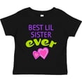thumbnail image 3 of Inktastic Best Lil Sister Ever Girls Toddler T-Shirt, 3 of 5