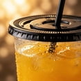thumbnail image 4 of 50 Set 16oz Plastic Cups with Lids and Straws, Disposable Black Clear Iced Coffee Cup with Lid, Round Bottom Plastic To Go Cups for Cold Drinks Slushie Smoothie Soda Bar Party Shop Supplies, 4 of 6
