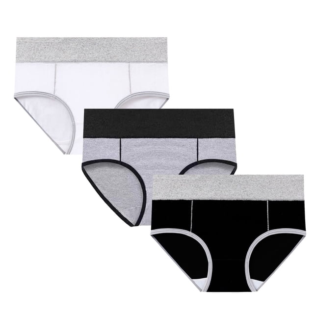 Culottes Menstruelles Réutilisables Taille Haute pour Femmes Adolescentes Post-Partum Lot de 3