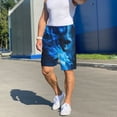 thumbnail image 6 of Sikiie Blue Fire Cool Wolf Mens Pajama Shorts, Lightweight Lounge Pant with Pockets Soft Sleep Pj Shorts for Men3X-Large, 6 of 6
