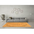 thumbnail image 3 of Ahgly Company Indoor Round Abstract Orange Modern Area Rugs, 8' Round, 3 of 4