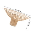 thumbnail image 2 of FONDOTIN Farmhouse Lamp Shade Rattan Light Yellow Woven Lamp For Bedroom 1Set, 2 of 6