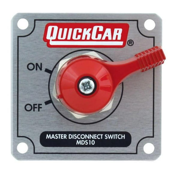 Quickcar Racing Produits QRP55-022 Maître Sectionneur - Plaque d'Argent Massif avec Poteaux d'Alternateur