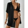 thumbnail image 5 of Bsubseach Women Bathing Suit Cover Up Button Down Blouse Top Casual Lightweight Bikini Coverups, 5 of 9