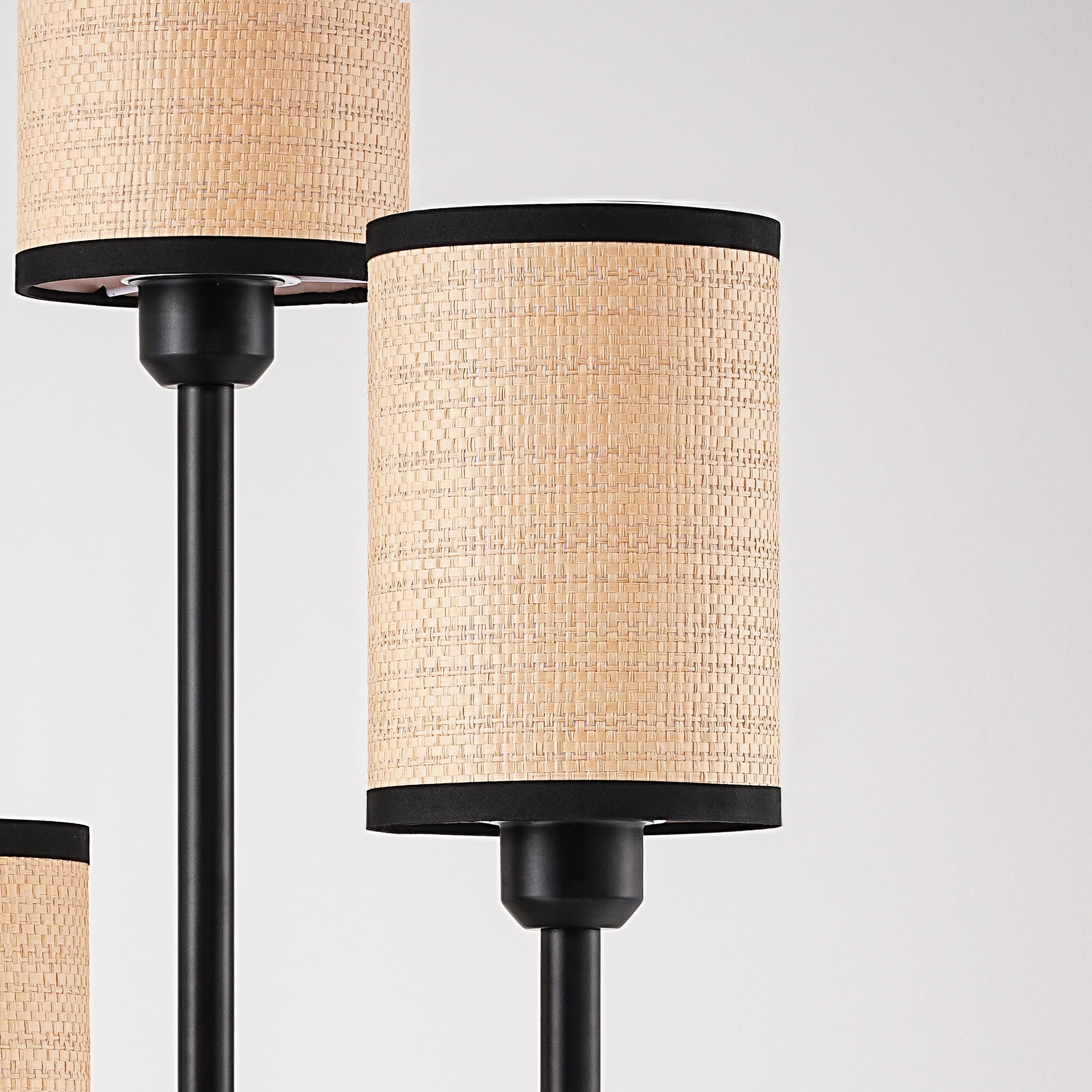 EDISHINE 70in Floor Lamps with Shelf for Living Room, Tall Standing Farmhouse Floor lamp, Heavy Duty 3 Lights