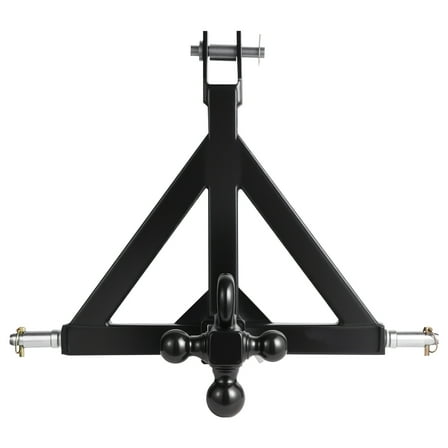 KFFKFF 3-Point Trailer Hitch with 2-Inch Receiver, Quick Hitch Attachment Featuring Three Trailer Balls, Tractor Tow Drawbar Adapter, Compatible with Various Tractor Models