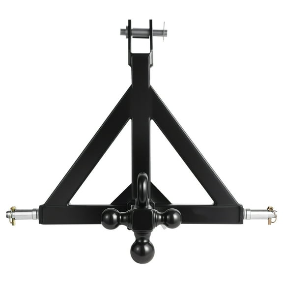 KFFKFF 3-Point Trailer Hitch with 2-Inch Receiver, Quick Hitch Attachment Featuring Three Trailer Balls, Tractor Tow Drawbar Adapter, Compatible with Various Tractor Models