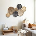 thumbnail image 5 of LuxenHome Multi-Color Sand Dollar 47.5" W x 27.5" H Metal Wall Decor, 5 of 9