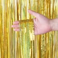 thumbnail image 4 of Bluelans Glitter Tinsel Foil Fringe Curtain Backdrop Birthday Wedding Hawaii Party Decor, 4 of 7