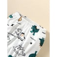 thumbnail image 6 of Mikrdoo Baby Boys Outfits Dinosaur Long Sleeve For Winter Tops Pants 2Pcs Clothes Set White 9-12 Months, 6 of 7