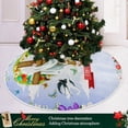 thumbnail image 6 of FMSHPON Stylish Floral Easter Cross Xmas Christmas Tree Skirt Stand Mat for Holiday Party Decoration Indoor Outdoor 36 inches, 6 of 6