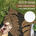 thumbnail image 4 of Outdoor Rug – Waterproof Reversible 8x10ft Palm Leaf Plastic Straw Mat – Lightweight & Collapsible – Patio Carpet – Black/Brown – USA Spec, 4 of 8