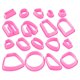 thumbnail image 2 of 4x18 Piezas Cortadores De Arcilla Polimérica De Plástico Kit Para Hacer Pendientes Formas Moldes Para Niños, 2 of 10