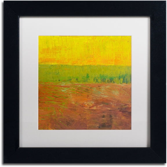 Trademark Fine Art "Highway Series Soil" Canvas Art by Michelle Calkins, White Matte, Black Frame