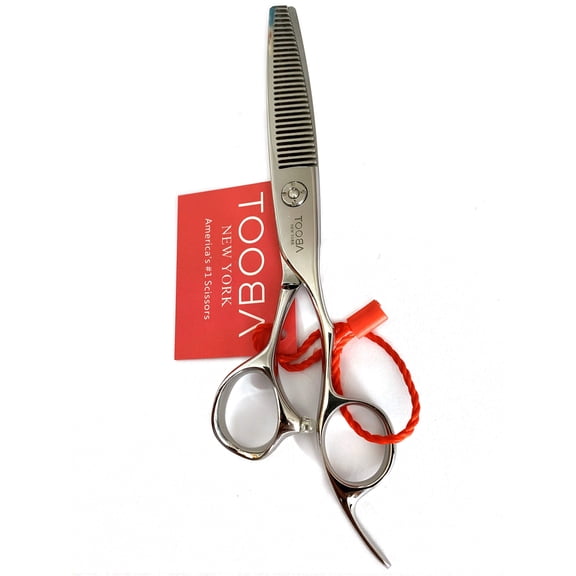 TOOBA 6'' Professional Barber Thinning Shears Haircutting Thinning Shears Hairdressing Scissor Texturizing Salon Shears JAPAN Stainless Steel Free Leather Case Model TEXAS 50-T